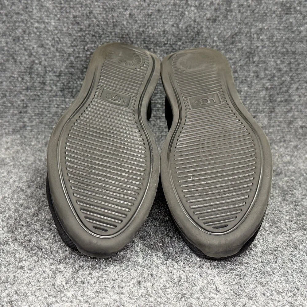 UGG Neutra Slip On Shoes Women's Size 6‎ Black Neoprene Graphic Logo Athletic